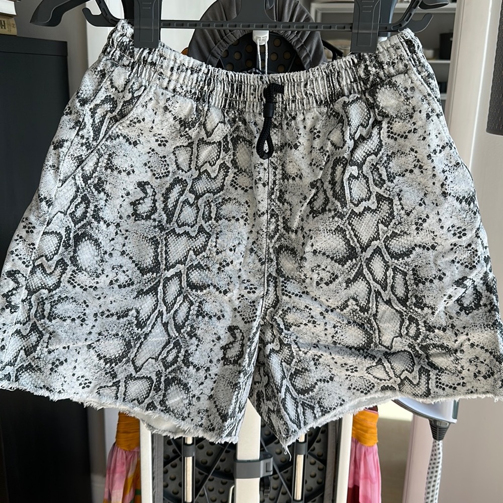 Alexander Wang python cotton shorts